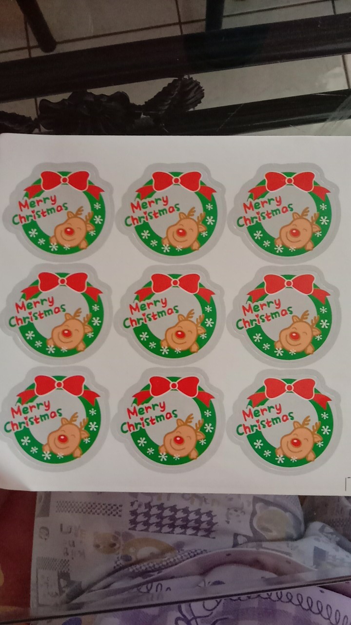 90pcs/lot Merry Christmas Decorative Sticker Baking Packaging Party Gift Sealing