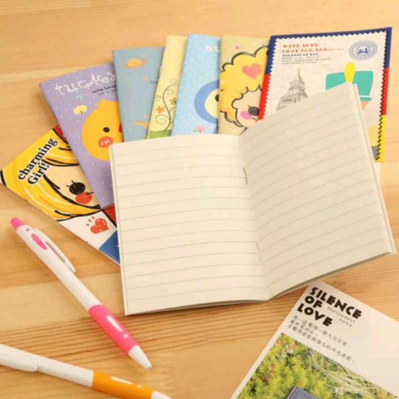 

note book mini segi buku tulis memo kecil lucu