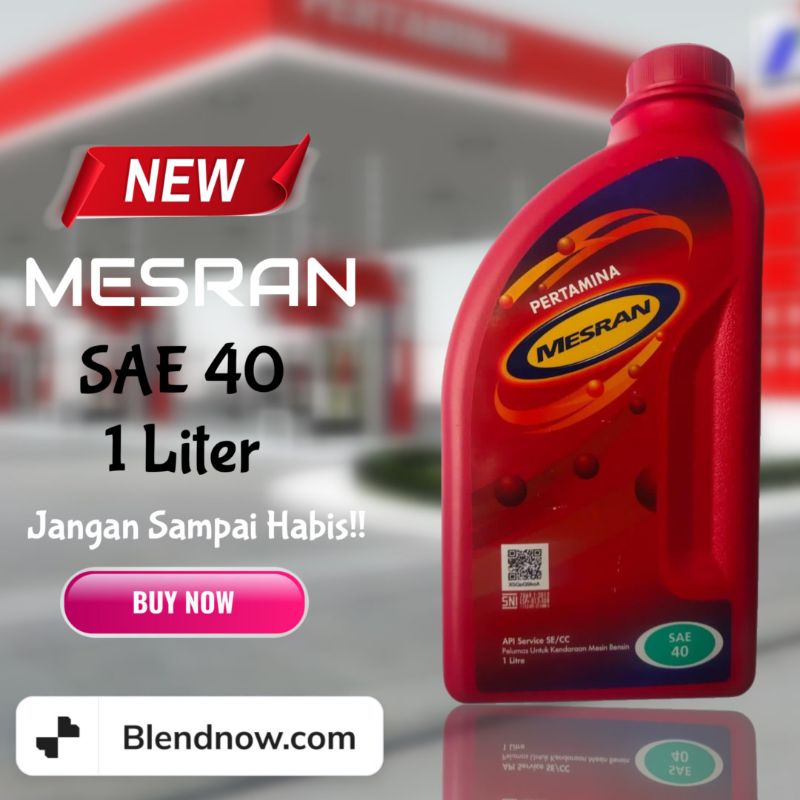 Oli Mesran SAE 40 Pertamina Original 1 Liter Terjangkau