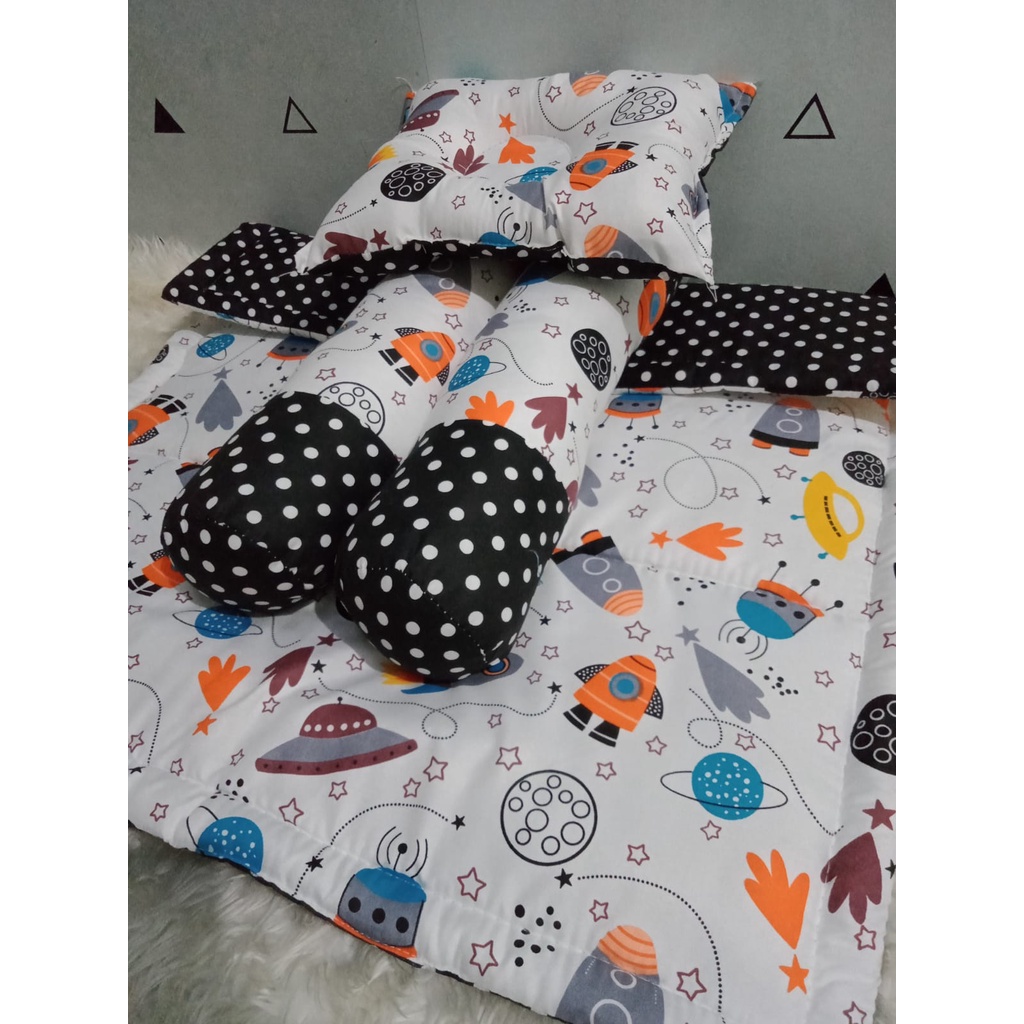 [Baby Bed Set]Bedcover Set Bayi Selimut Bayi Lengkap Dan Murah-bc Astronout