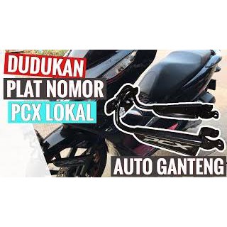 DUDUKAN PLAT LEXI BREKET PLAT NOMOR YAMAHA LEXI BREKET LAMPU BONUS 4 BAUT DAN 4 KARET