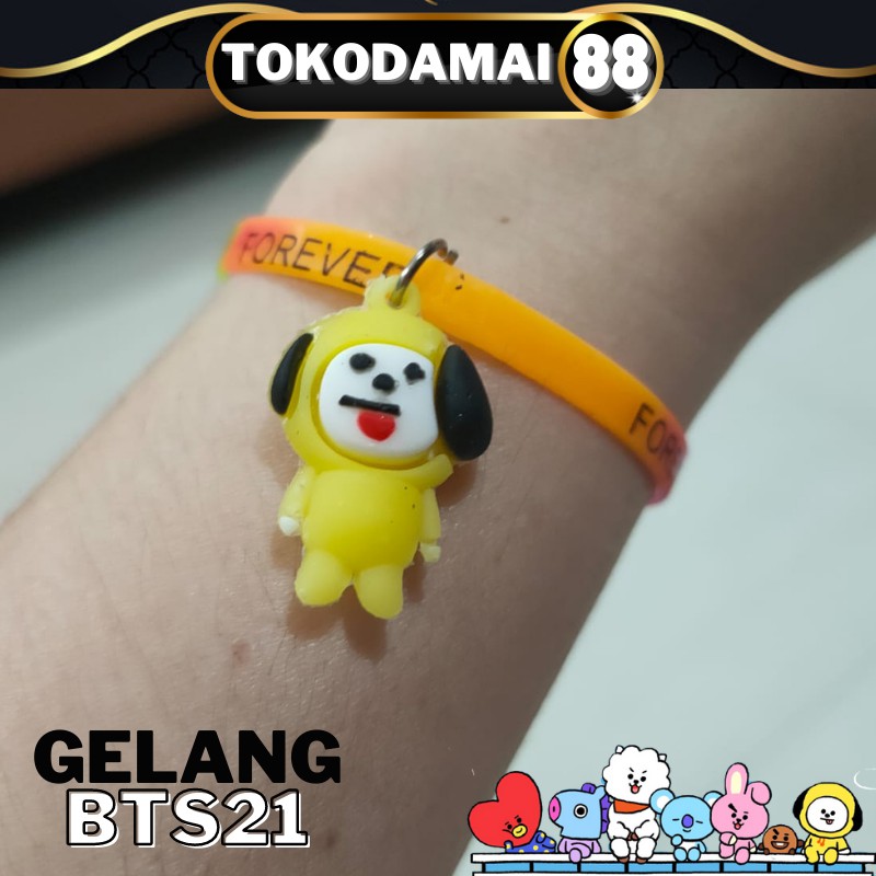 GELANG ANAK BTS/GELANG SILICON ANAK BTS/GELANG KARET ANAK MODEL BTS