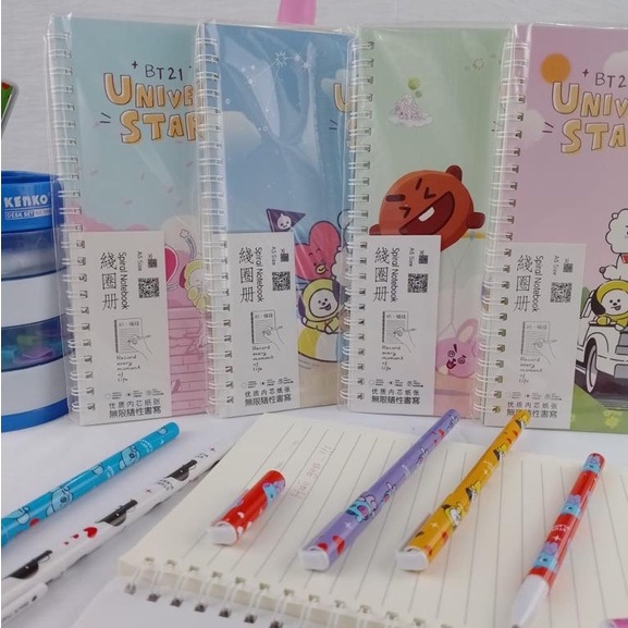 BUKU TULIS SPIRAL BTS21 UKURAN A5 ISI 42 LEMBAR SAMPUL BERGAMBAR IMUT NOTEPAD VARIANT NYA RANDOM PERLENGKAPAN SEKOLAH ANAK MOTIF BT HARGA TERJANGKAU KUALITAS TERJAMIN BISA COD