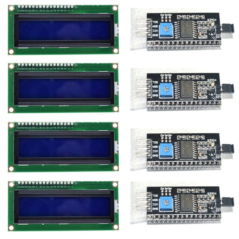 Btsg 1602layar Backlight Biru Karakter LCD2004 IIC I2C Untuk LCD Display