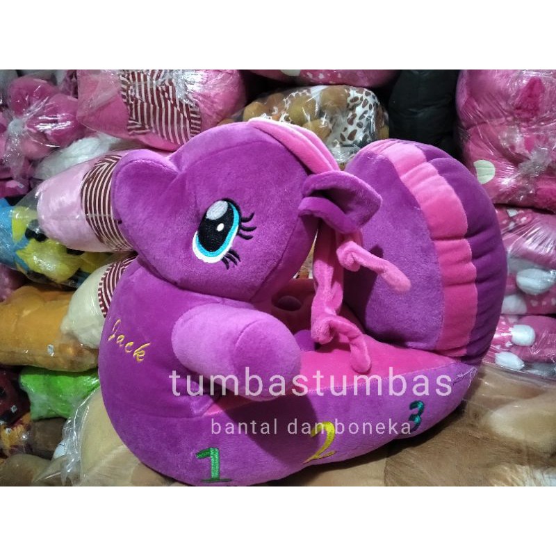 boneka odong odong warna ungu motif apple jack