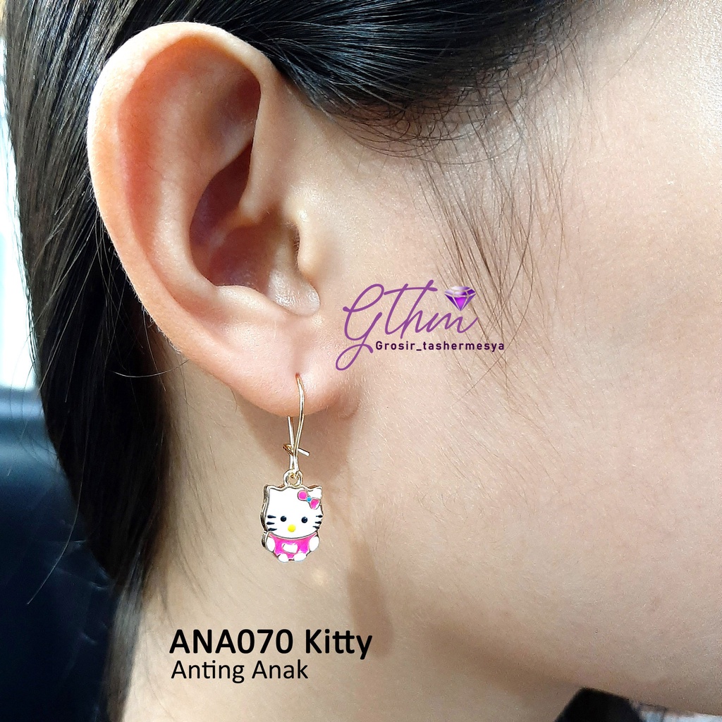 Anting Anak Kitty Gold Plated Jewelry Perhiasan Import Anti karat Cocok untuk anak-anak dan remaja ana070