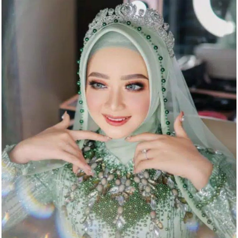 SLAYER  MUTIARA  TERLARISS//HIJAB PENGANTIN//SELENDANG