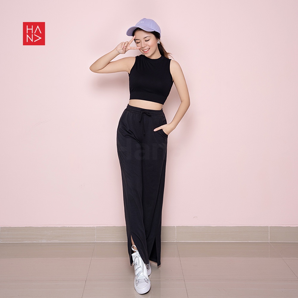 Hana Fashion - Cheryl Crop Top Kaos Wanita - CT079