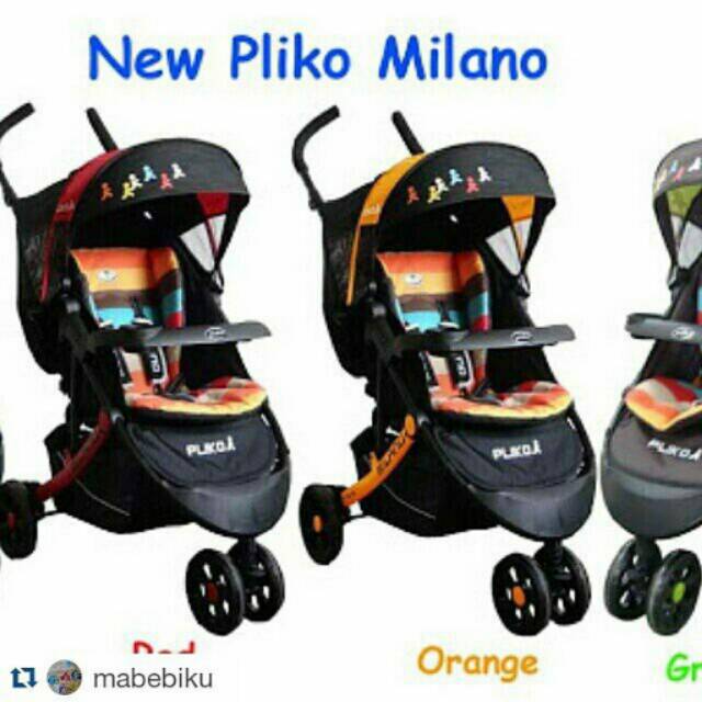 Stroller pliko milano roda tiga