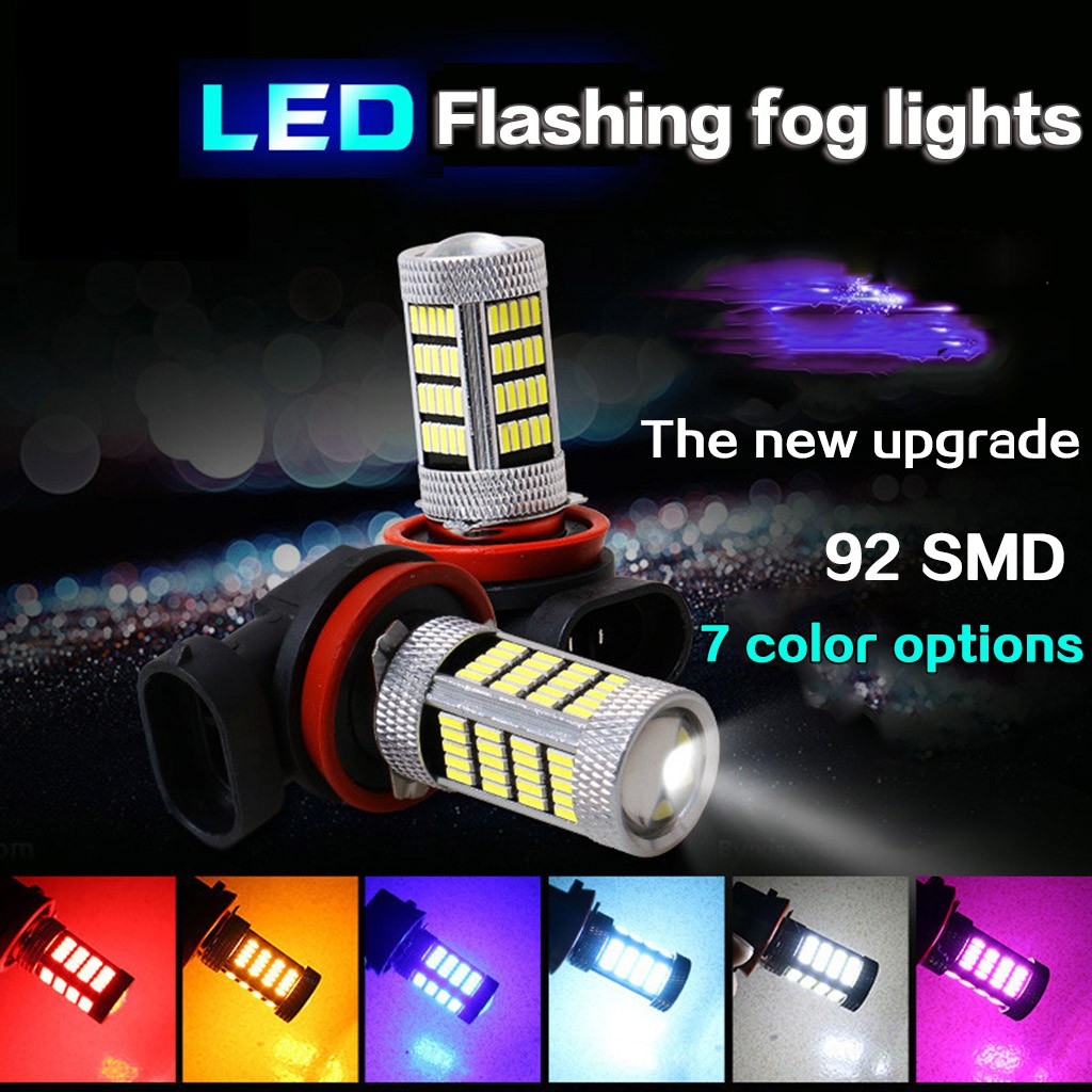 1x【In stock】Car LED fog lamp H4 H7 H8 H11 9005 9006 P13W H16
