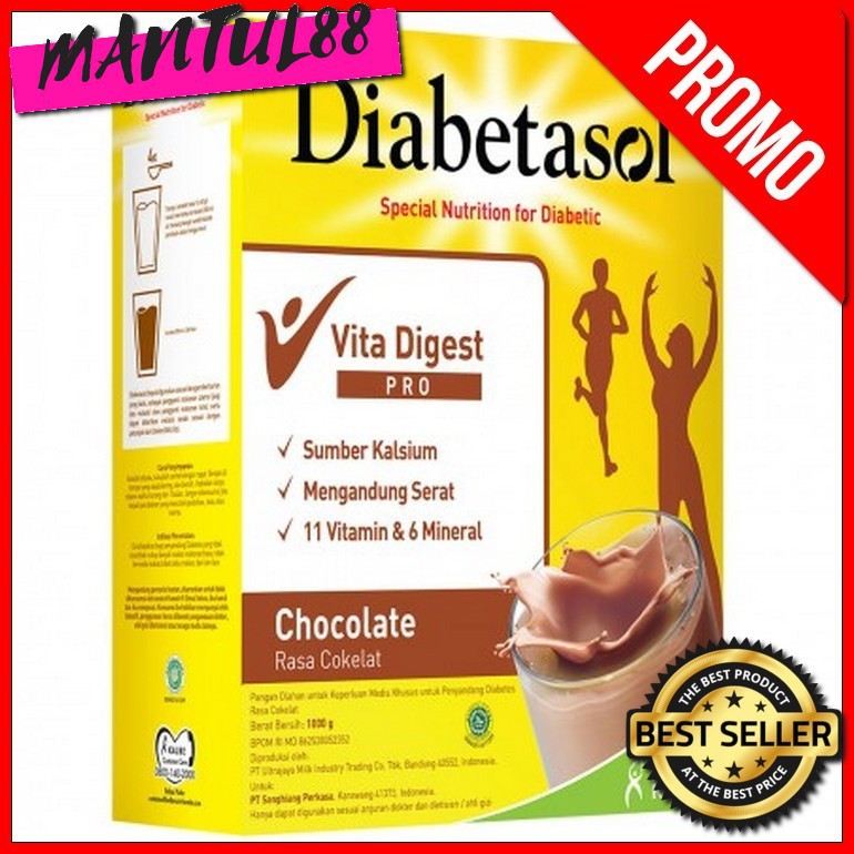 

SUSU DIABETASOL CHOCOLATE COKLAT COKELAT 1000gr 1kg 1 kg 2X500gr MURAH TERMURAH