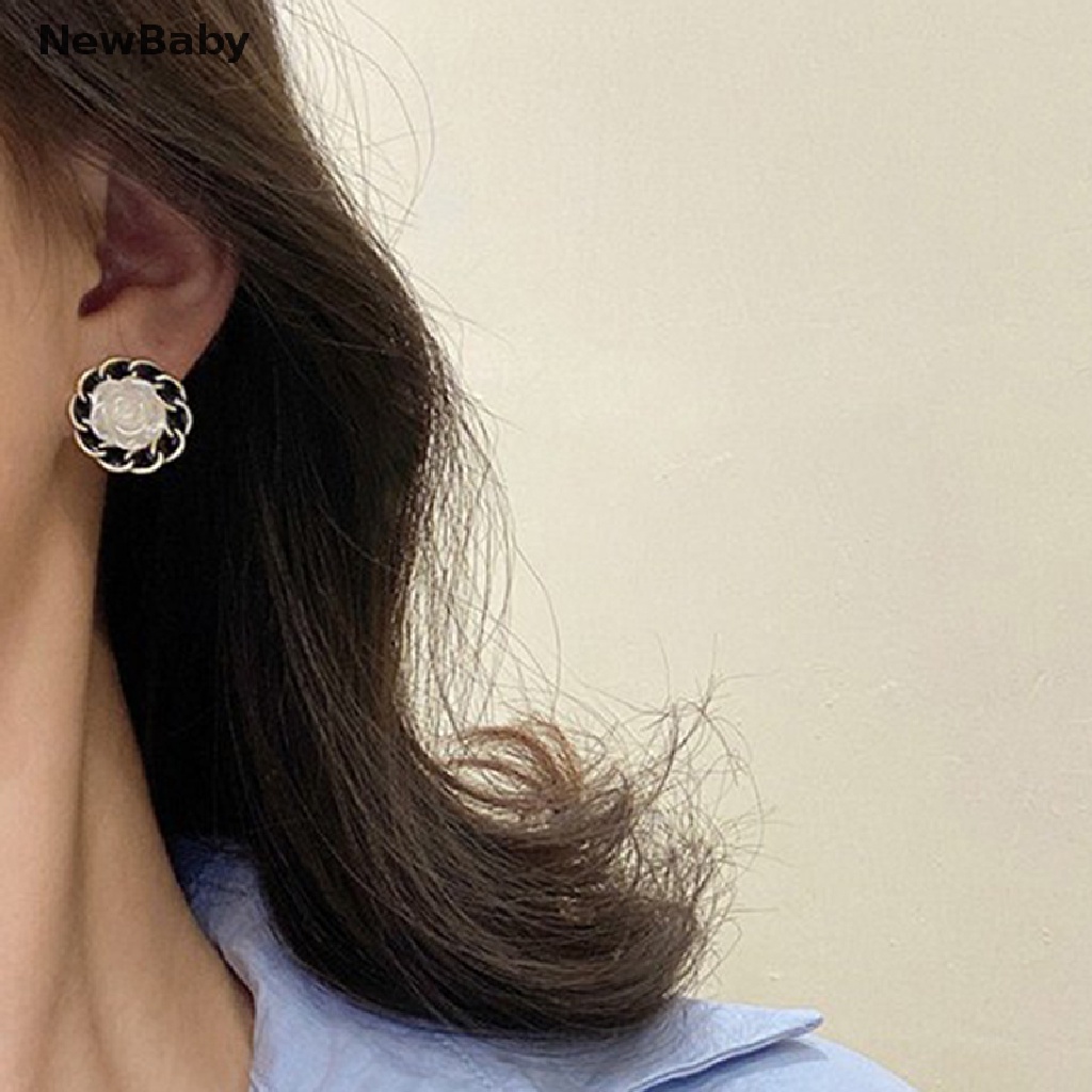 Anting Tusuk Gantung Wanita Desain Cc Hias Mutiara Putih Untuk Pernikahanhadiah