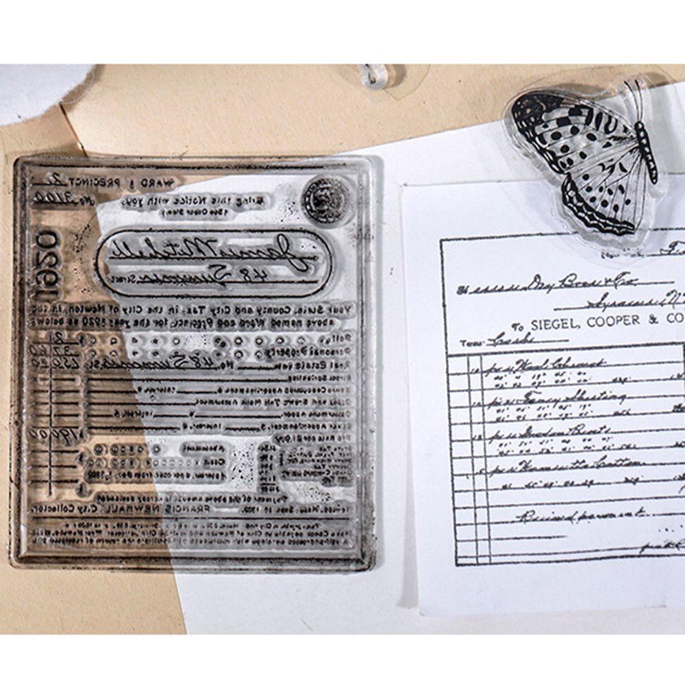 Nanas Silikon Seal Tangan Rekening Vintage Diary Dekorasi Daun Bunga Soft Stamp