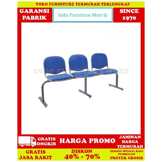 FreeOkir Kursi Ruang Tunggu Kantor Waiting Chair Chitose KT 2 Cavis 3