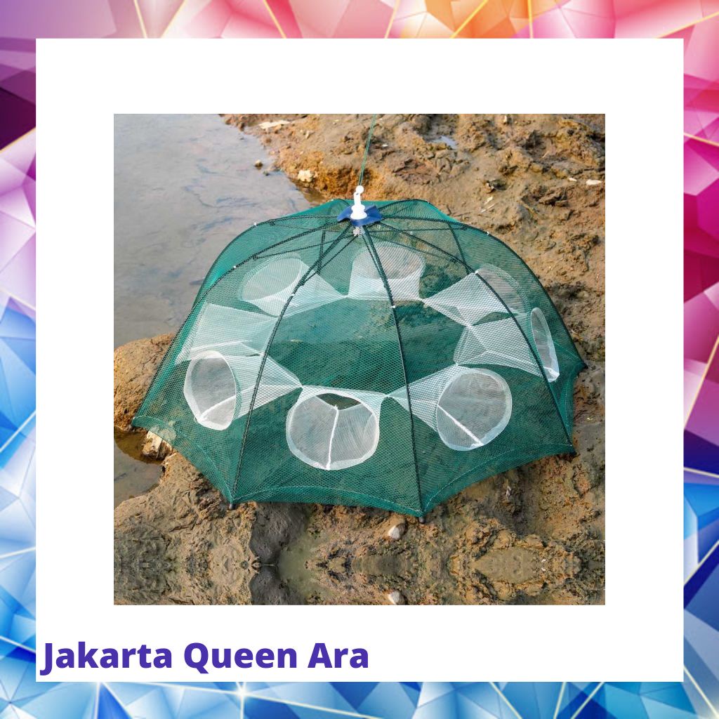 Jaring Pancing Ikan Hexagonal 8 Hole Fishing Net Trap Cage - Net00