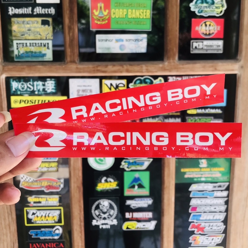 Stiker Motor Racing Boy RCB Panjang 16x2,6cm ( BIJIAN / per pcs)