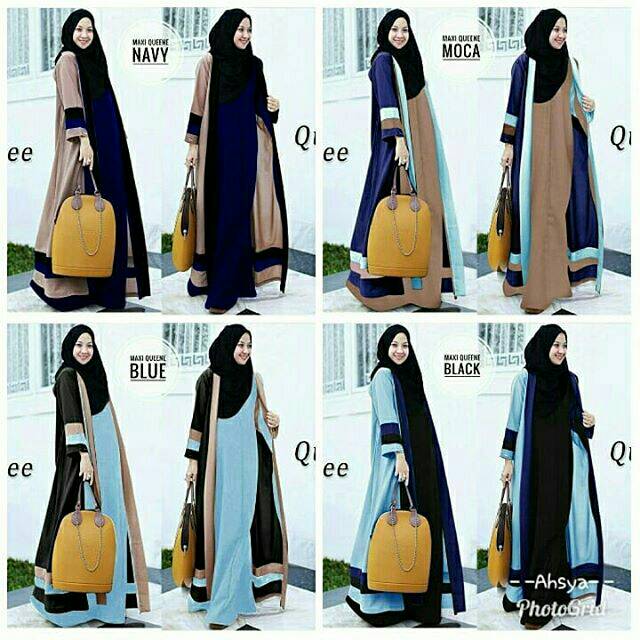 jual baju gamis cantik Maxi queena