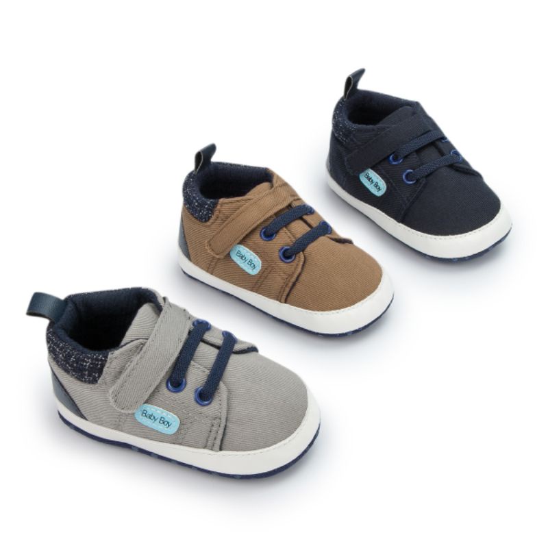 Sepatu Prewalker Baby - Sepatu Bayi Laki Laki Lembut Anti Slip S1169