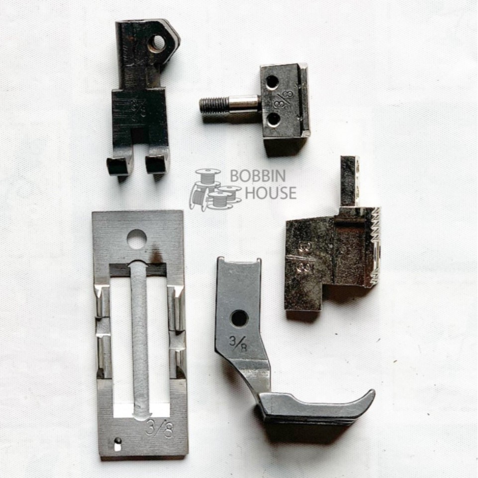 Gauge Set 3/8 Jarum 2 Getset Mesin Jahit Lurus Walking Foot Jarum 2