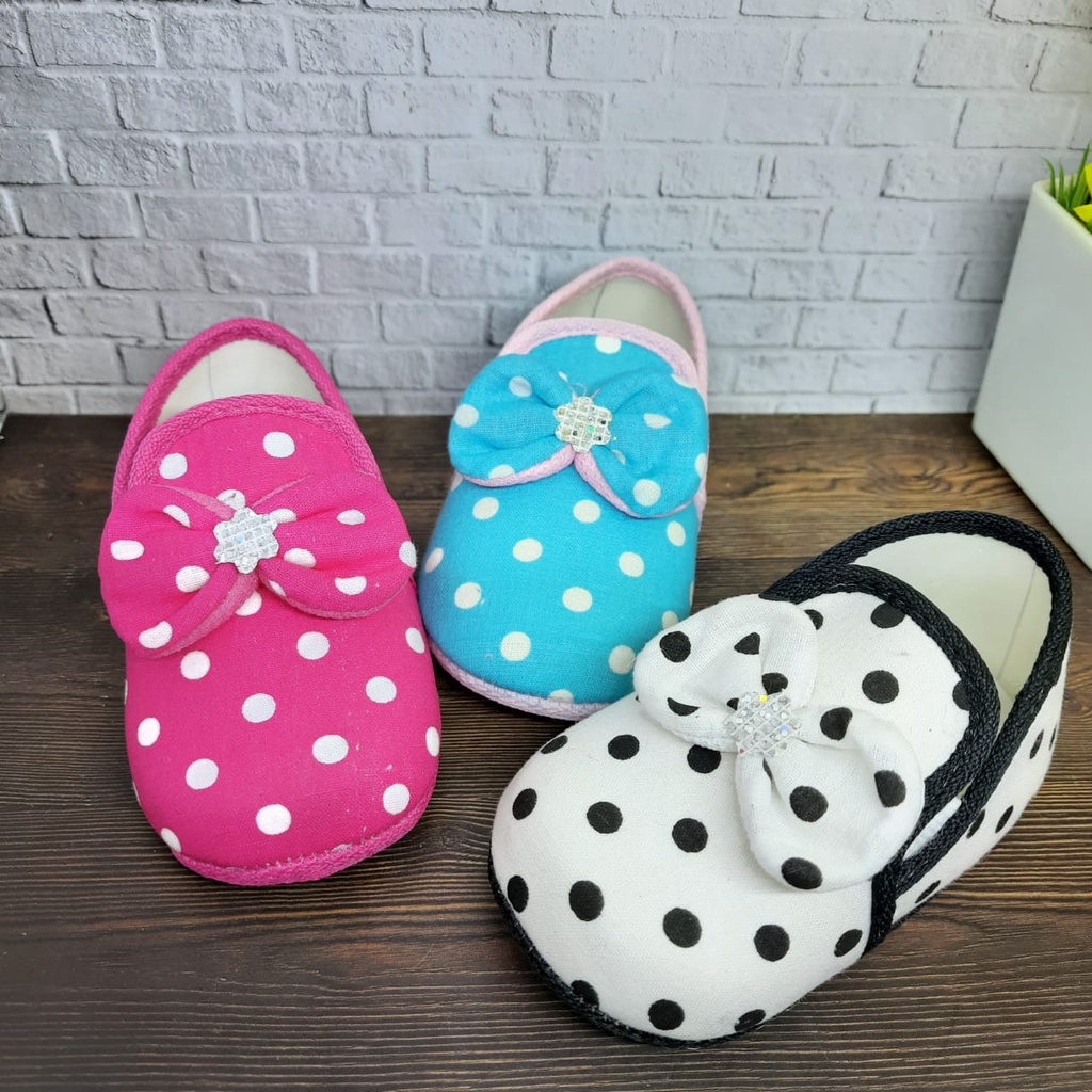 mandirishoestore-SEPATU PREWALKER POLKADOT ANAK PEREMPUAN FPY02