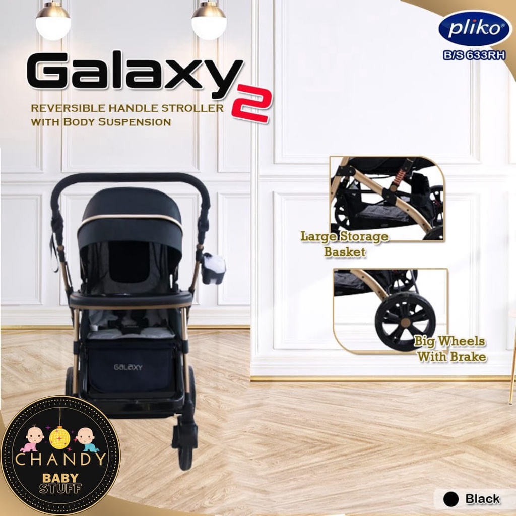 STROLLER BABY PLIKO GALAXY 2 BS 633 RH BISA HADAP DUA ARAH