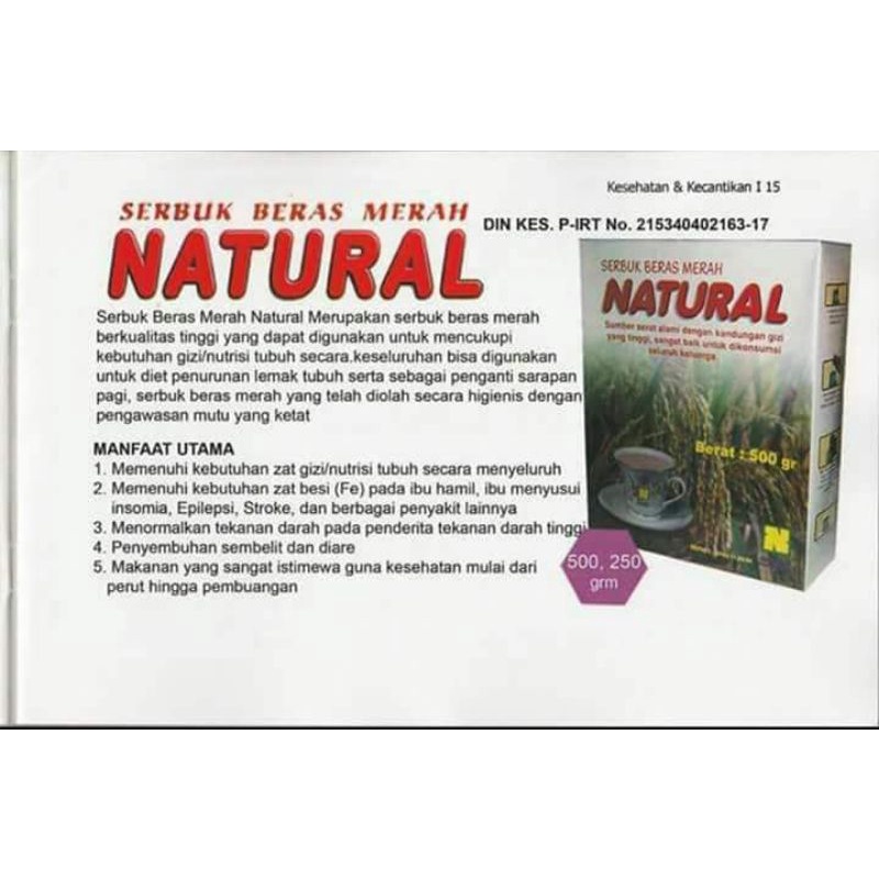 

Korzaln Natural Serbuk Beras Merah Nasa