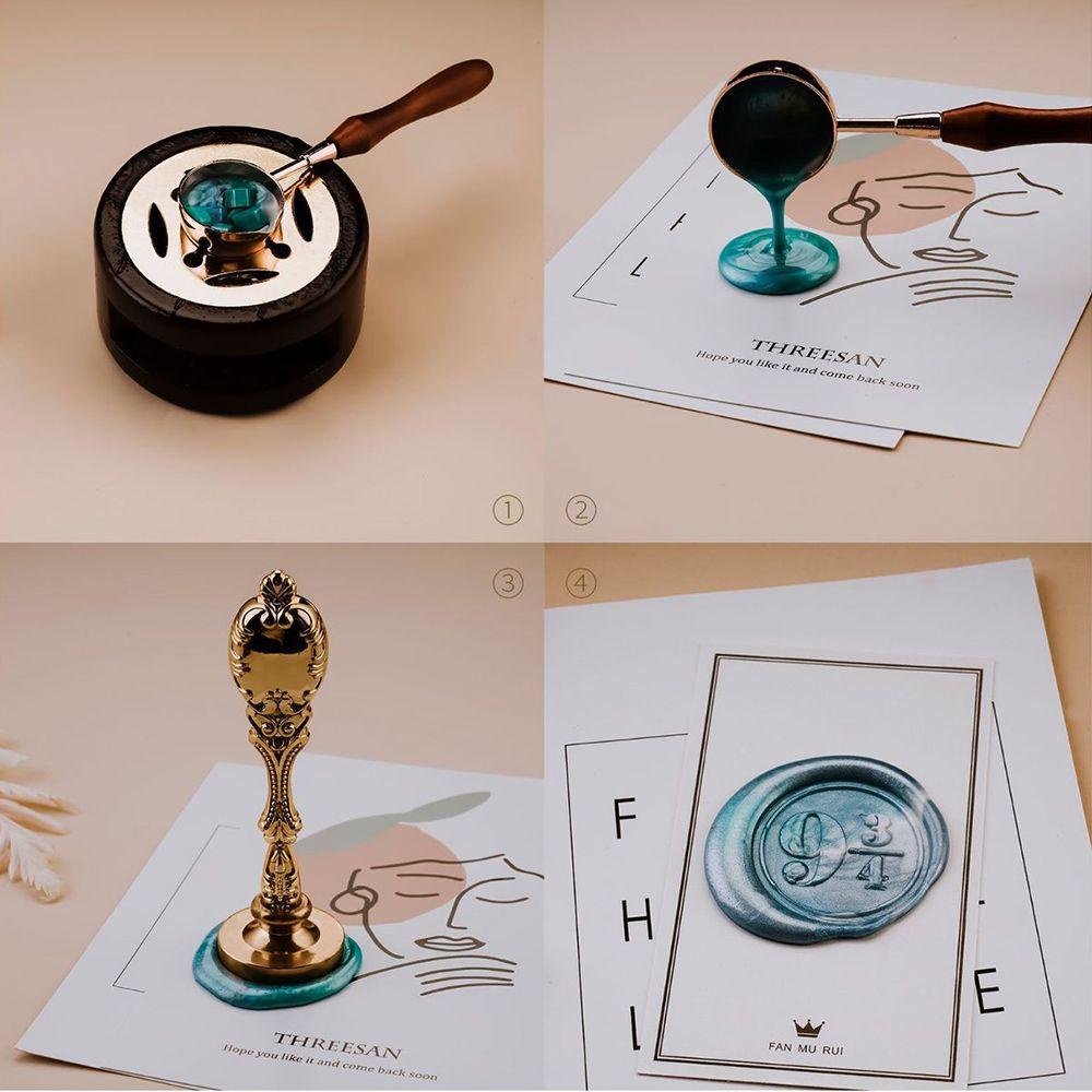 Lanfy Kucing Sealing Wax Stamp Kartun DIY Craft Dekorasi Pernikahan Amplop Undangan Kepala Tembaga Wax Seal