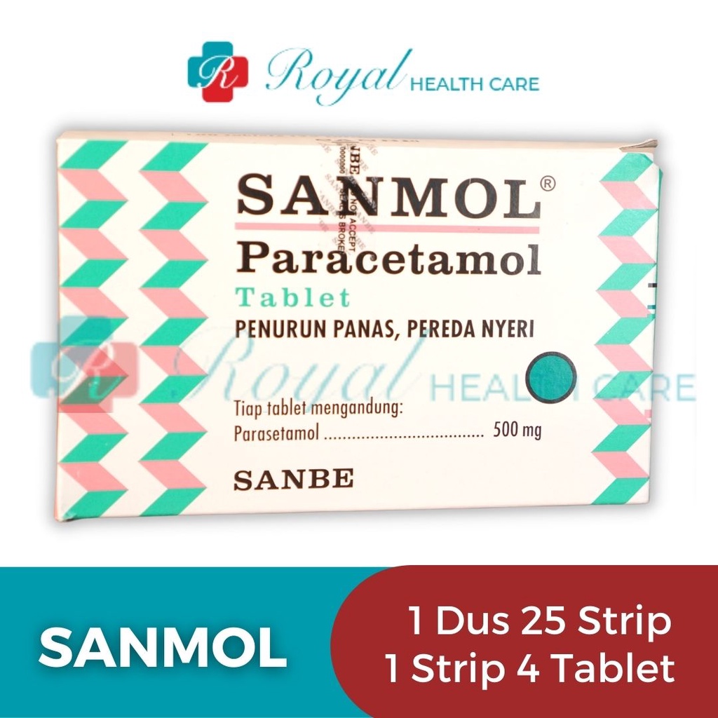 SANMOL STRIP 4 TABLET Sebagai Penurun Demam