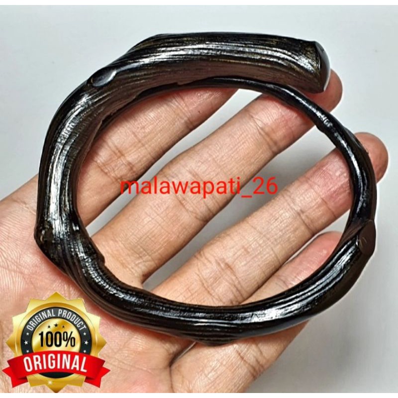 GELANG AKAR BAHAR HITAM ASLI BERSERAT LENTUR SANGAT BERKUALITAS / GELANG AKAR BAHAR ASLI / GELANG KE