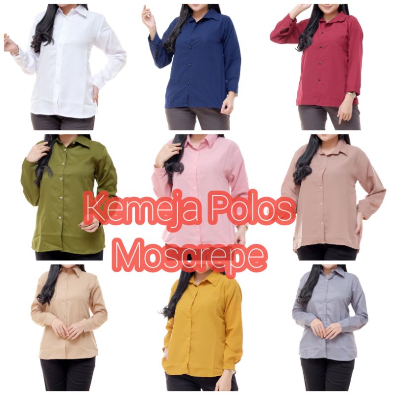 Kemeja Putih Wanita / Kemeja Putih Murah/Kemeja Formal/Kameja Lengan Panjang