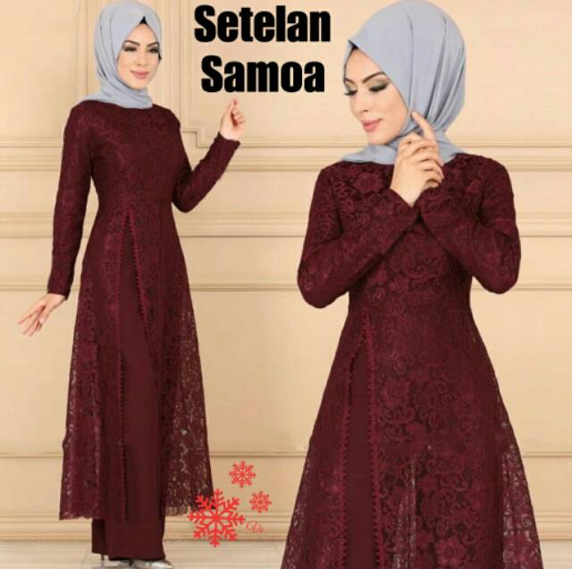 XC - Stelan Samoa / Stelan Moam Jumbo Terbaru / Stelan Wanita Ngetrend / Stelan Fashion Muslim