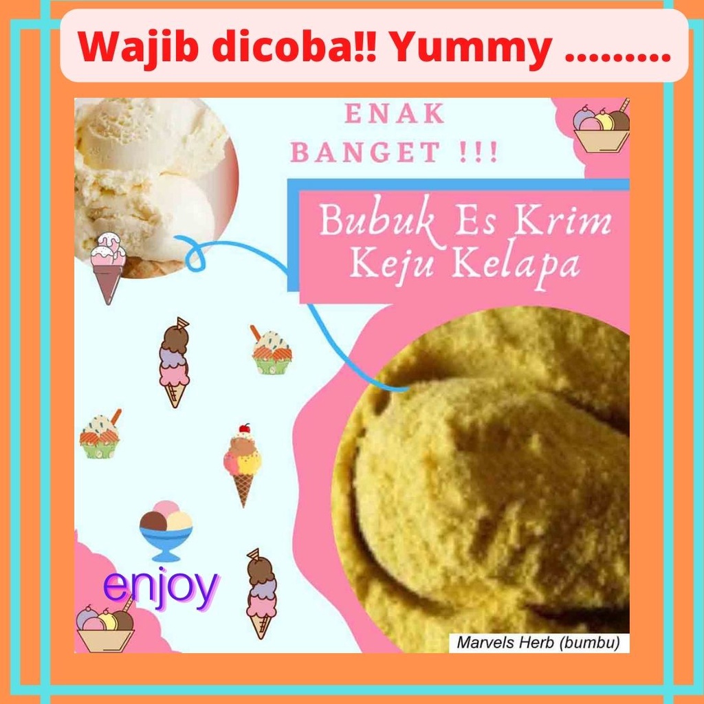 

Bubuk Es Krim Rasa Keju Kelapa 50Gr Serbuk Ice Cream Keju Kelapa 50Gr Eskrim Kiloan Bahan Instan Premix Soft Hard Gelato Murah