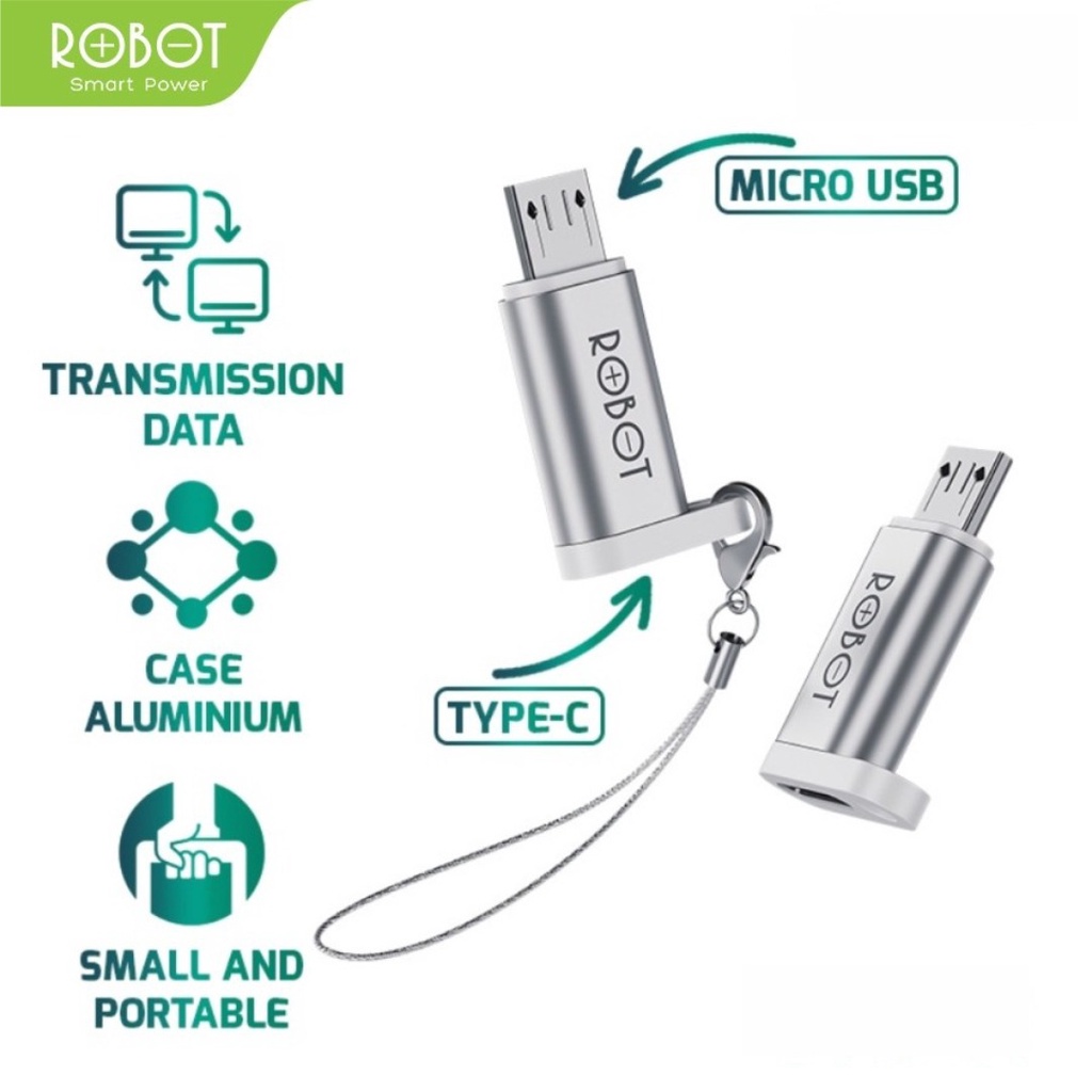 ADAPTER ROBOT TYPE C TO MICRO USB  RT-OTG01