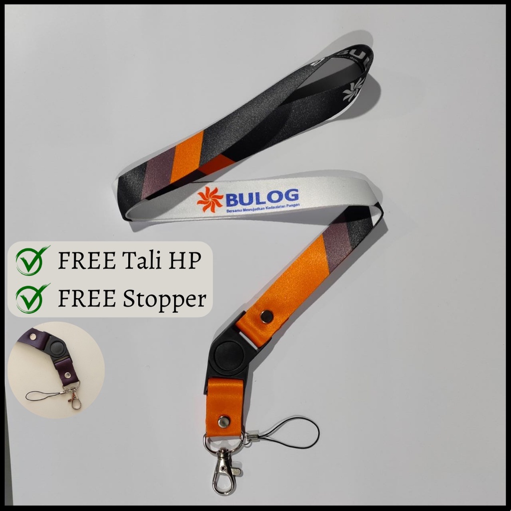 

[Bulog] Tali Lanyard Custom / Lanyard Staff Keplek Tali Custom Tali HP