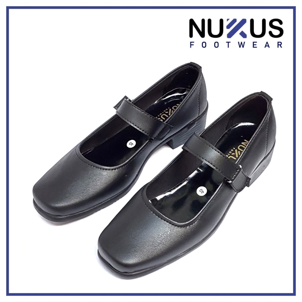 Nukus Sepatu Pantofel Paskibraka Wanita Hitam - PB 01