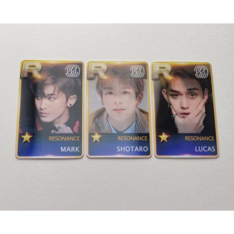 pc/photocard lenticular nct 2020 resonance fanmade mark, lucas, shotaro