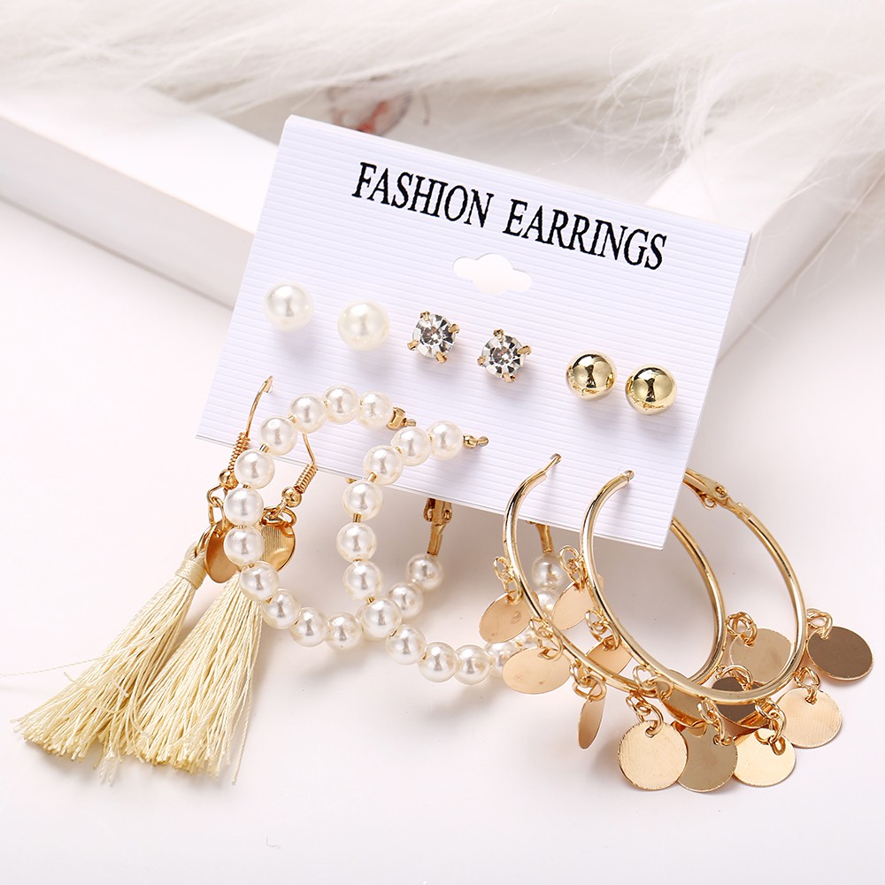 AY(CN) Ifyou Anting Tusuk Gantung Wanita Desain Bunga Hollow Warna Gold Gaya Bohemian Untuk Hadiah