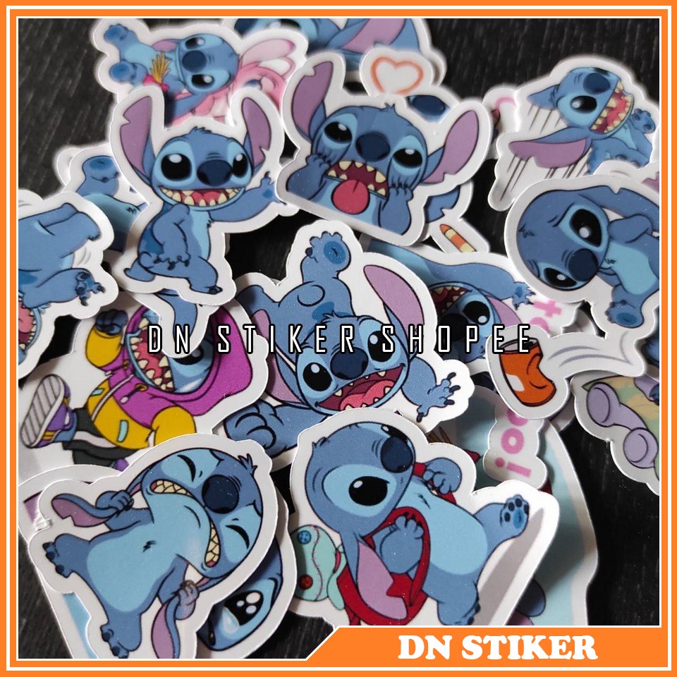 

stiker stitch stiker kertas karakter stitch 24pcs stiker aksesoris