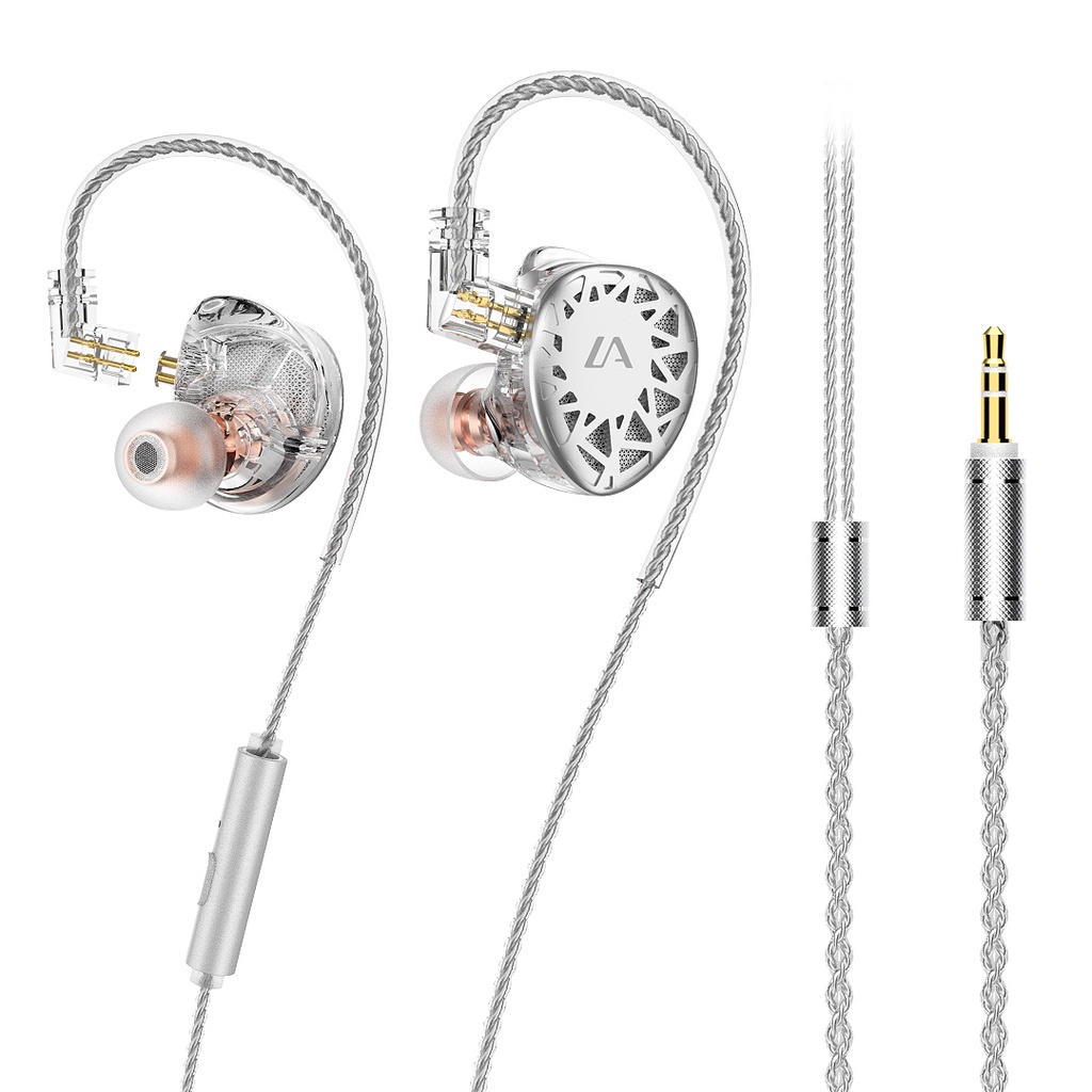 Esx PLUS Headset Earphone Earbuds Musik Stereo Bass HIFI Electrostatic + Dinamis Panel Alloy Bentuk Sarang Burung