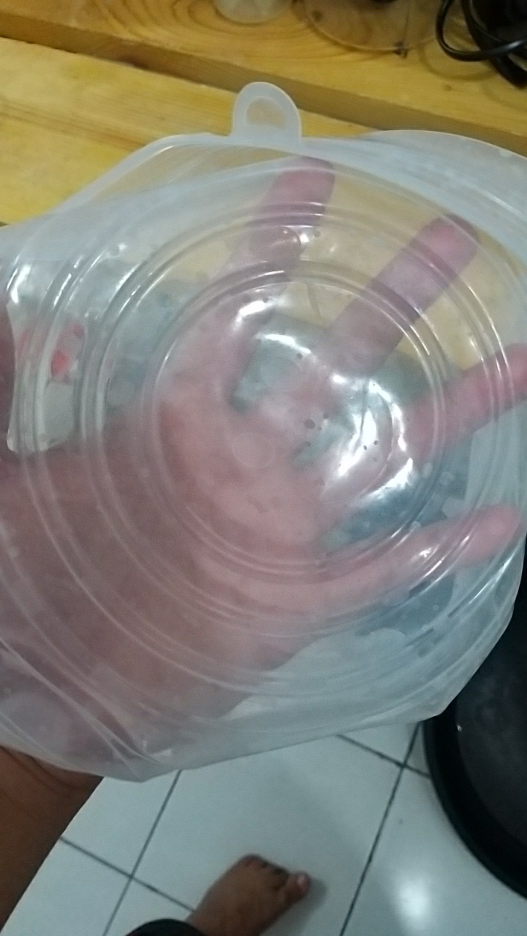 6pcs / Set Penutup Mangkuk / Wadah Makanan Dengan Bahan Silikon Elastis Variasi 3 Warna