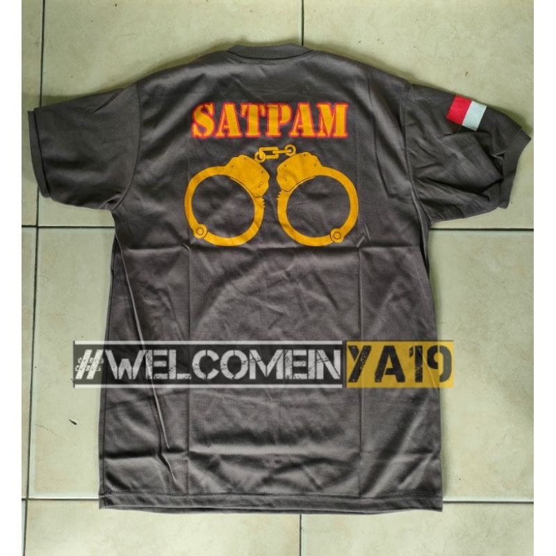 Kaos Pendek Satpam Pratama Gada Full Sablon