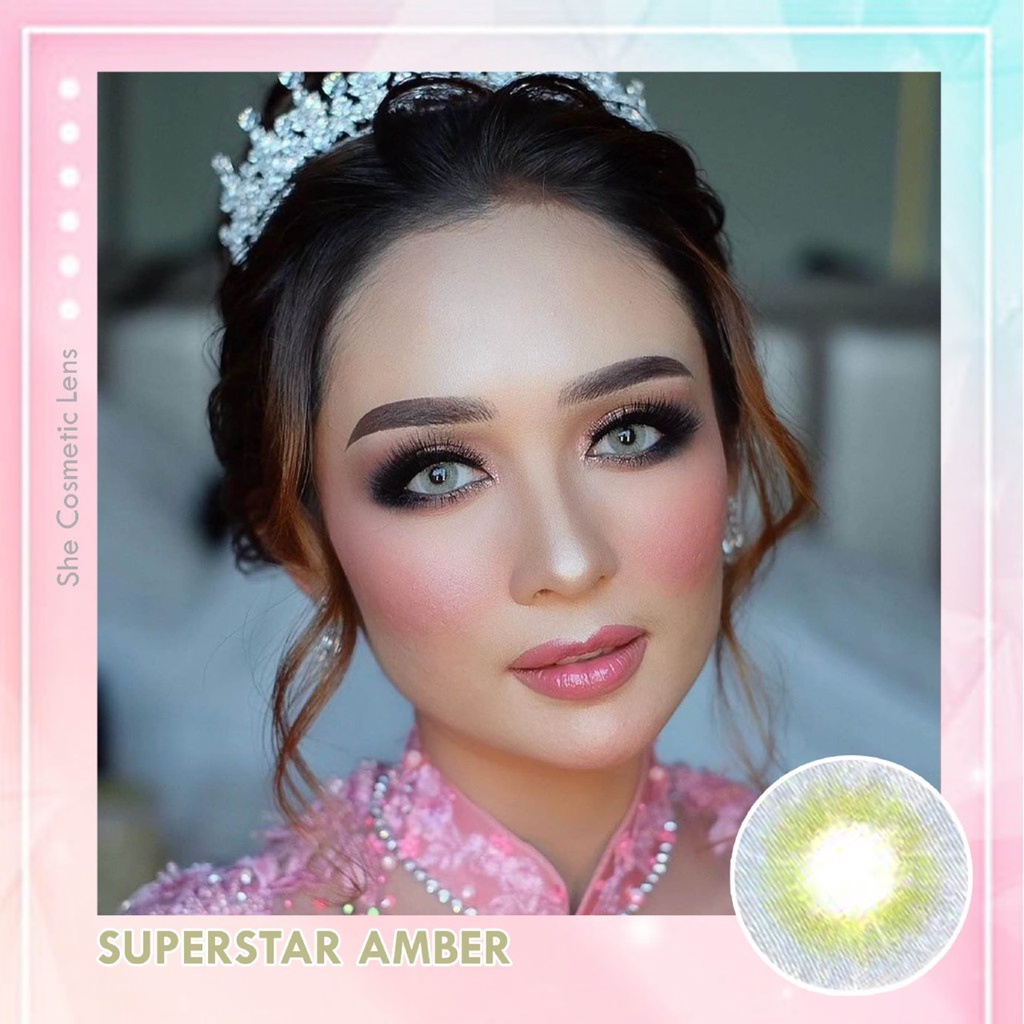 Superstar Amber softlens warna bulanan