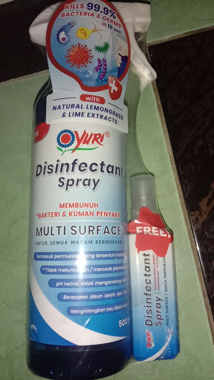 Yuri Disinfectant Spray 500 Ml