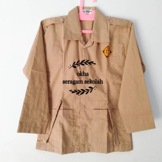 Baju Pramuka Kantong Bawah Seragam Sekolah SD/SMP/SMA Kain Oxford