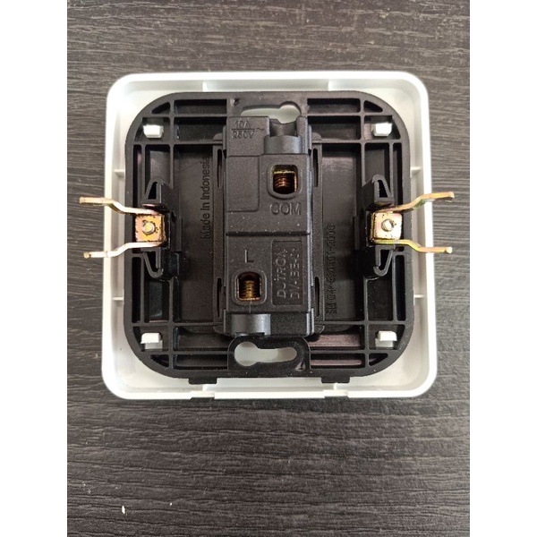 SAKLAR IB ENGKEL DUTRON DV-IBE-01 SWITCH ON OFF STOP KONTAK ALIRAN LISTRIK DINDING TEMBOK