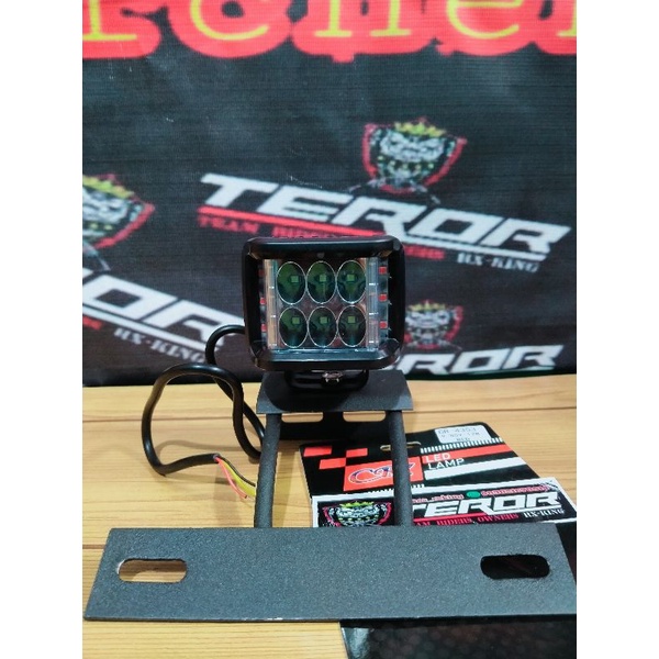 braket lampu tembak rx king