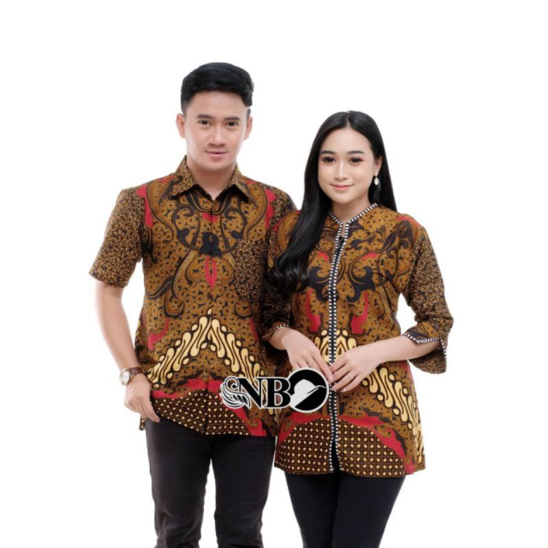 12.12 Maura Couple - Sania Ruffle Batik Couple Ori Ndoro Jowi DNT Garansi Termurah Shopee - SHOPASHOP SOLO