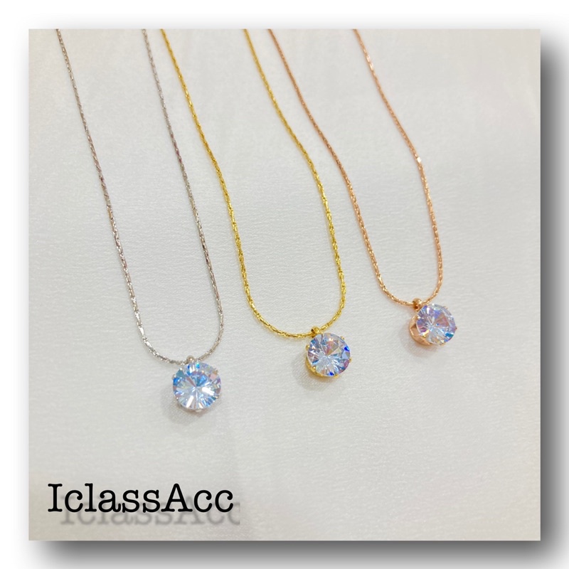 Kalung Titanium Fashion Wanita Anti Karat Anti Alergi Liontin Mata Satu Korean Style
