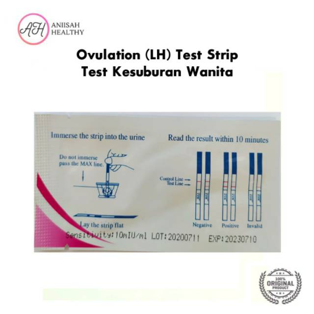 Ovulation LH Test Strip &gt; Tes Kesuburan Wanita &gt; Testpack Masa Subur &gt; Ovutest