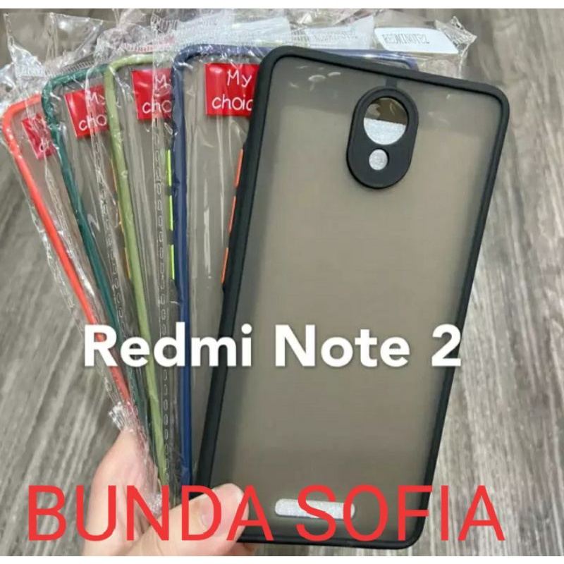 SLIKON/CASE SOFT REDMI NOTE 2 MY CHOICE CASE